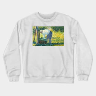 The Gardener by Georges-Pierre Seurat Crewneck Sweatshirt